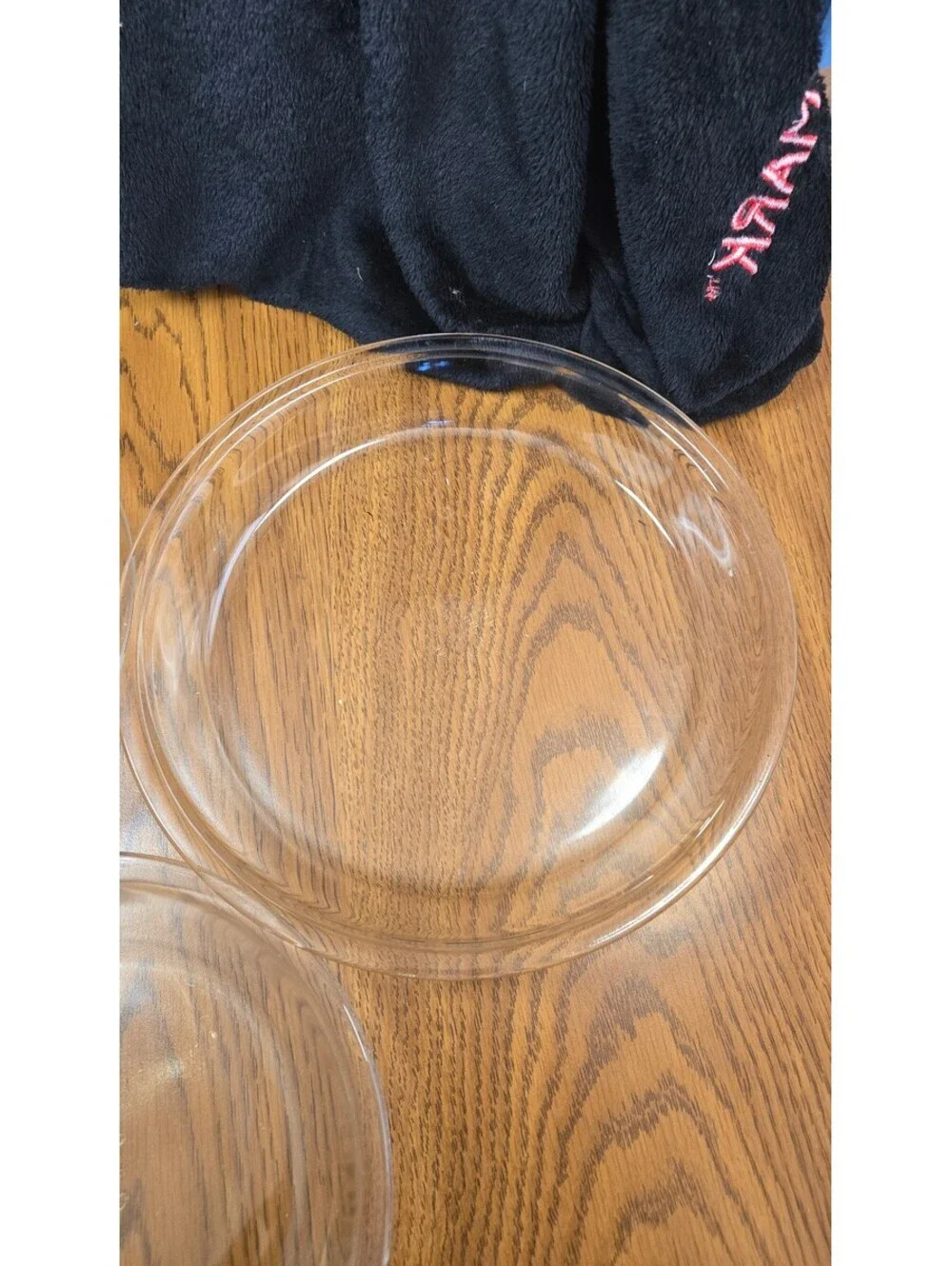 Set of 2 Vintage Pyrex 1 Fireking Clear Glass Pie Plates